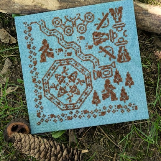 Cozy Sasquatch Quaker - The Cozy DH Stitchery - Cross Stitch Pattern [Needlework Marketplace 2026]