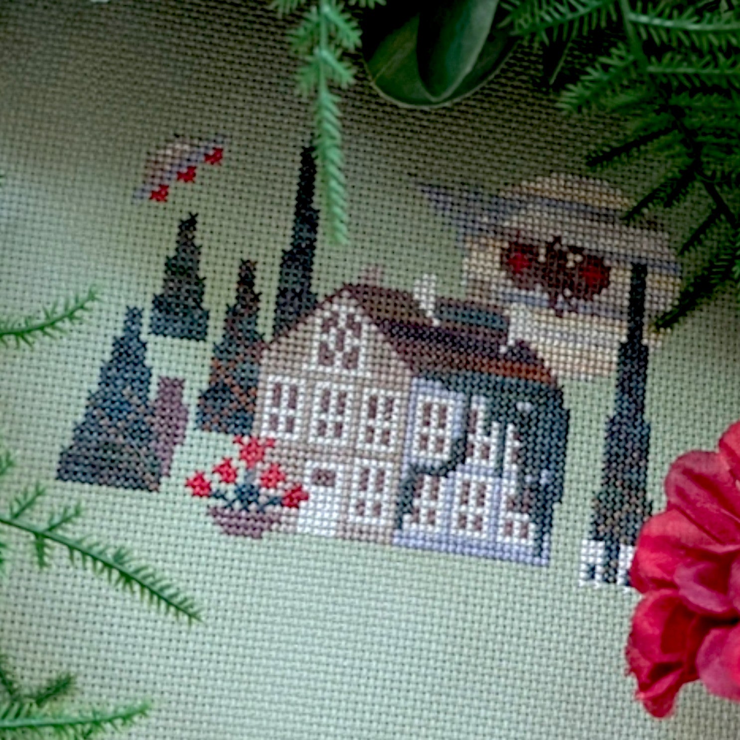 House on Cryptid Hill - The Cozy DH Stitchery - Cross Stitch Pattern [Needlework Marketplace 2026]
