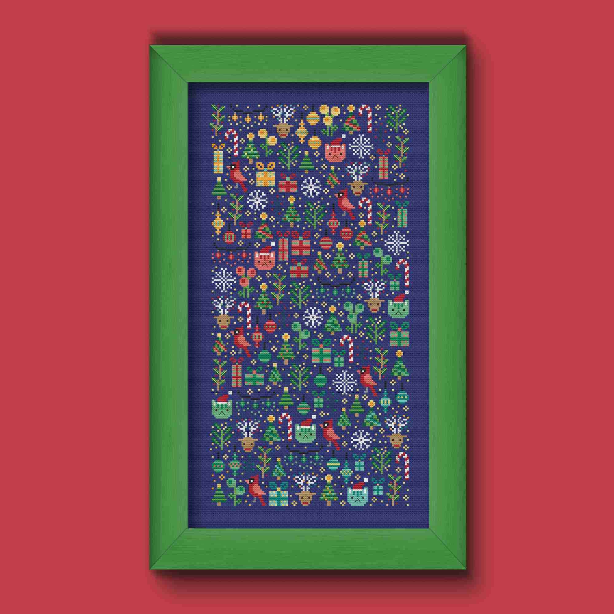 Christmas Garden - Una Buena Pieza - Cross Stitch Pattern