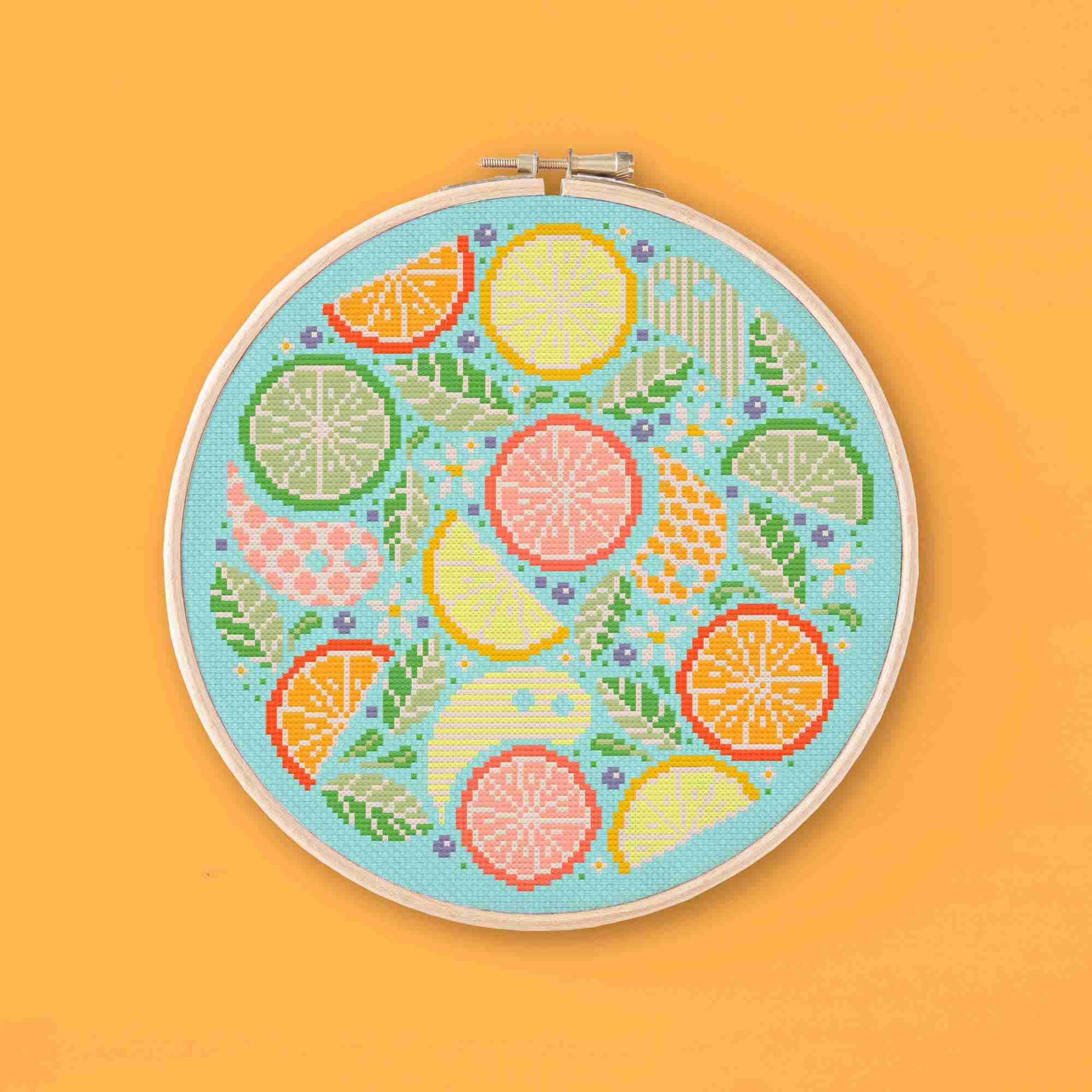 Citrus Ghosts - Una Buena Pieza - Cross Stitch Pattern