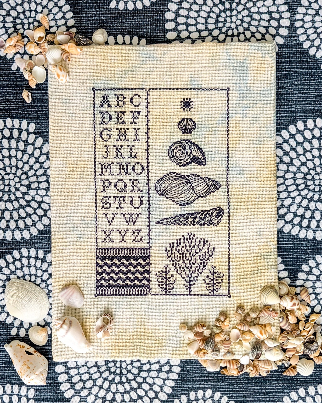 Low Tide Sampler - Shaded Stitchery - Cross Stitch Pattern [Needlework Marketplace 2026]