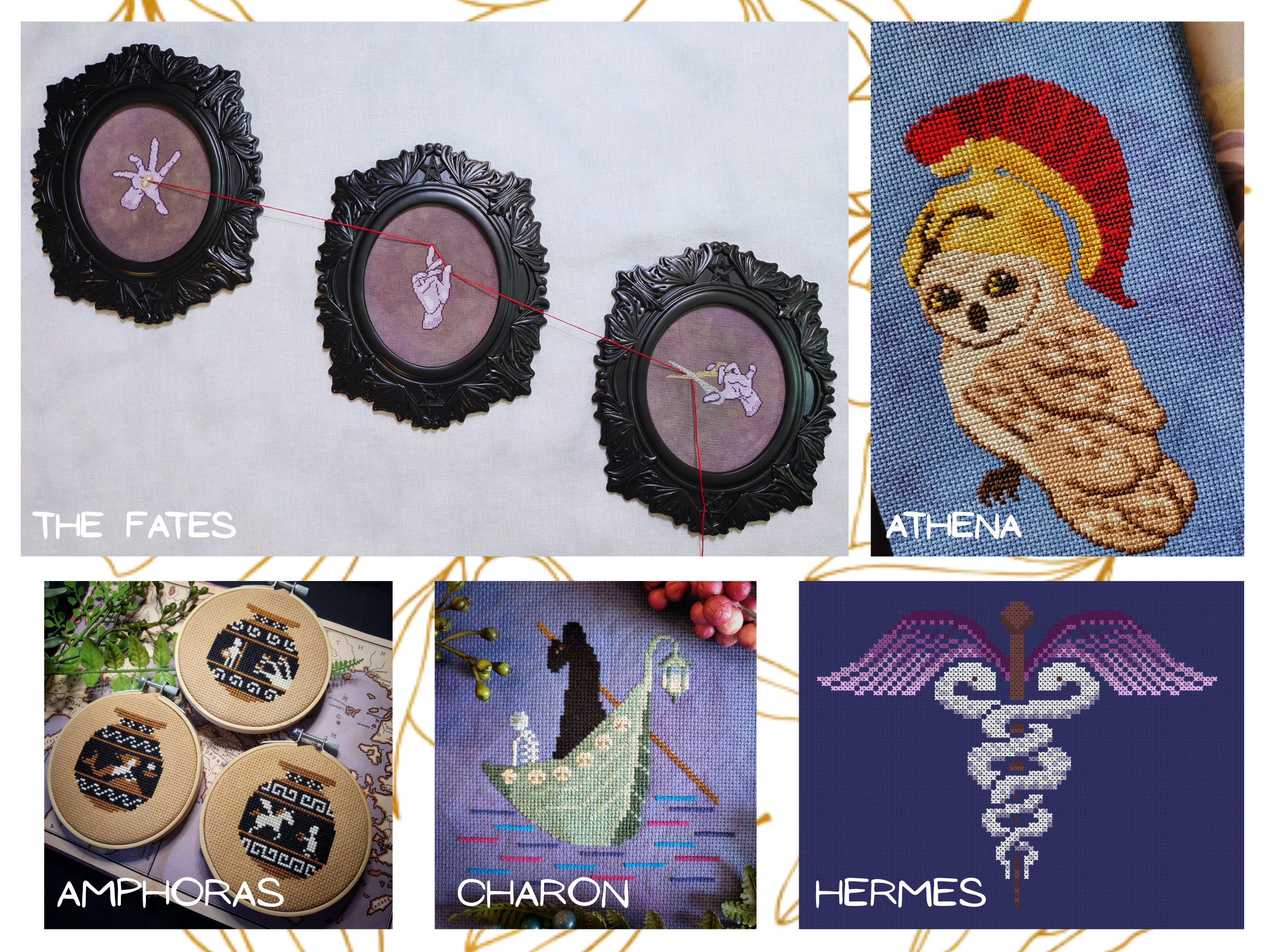 Pantheon - BADStitch - Cross Stitch Pattern Booklet [Needlework Marketplace 2025]