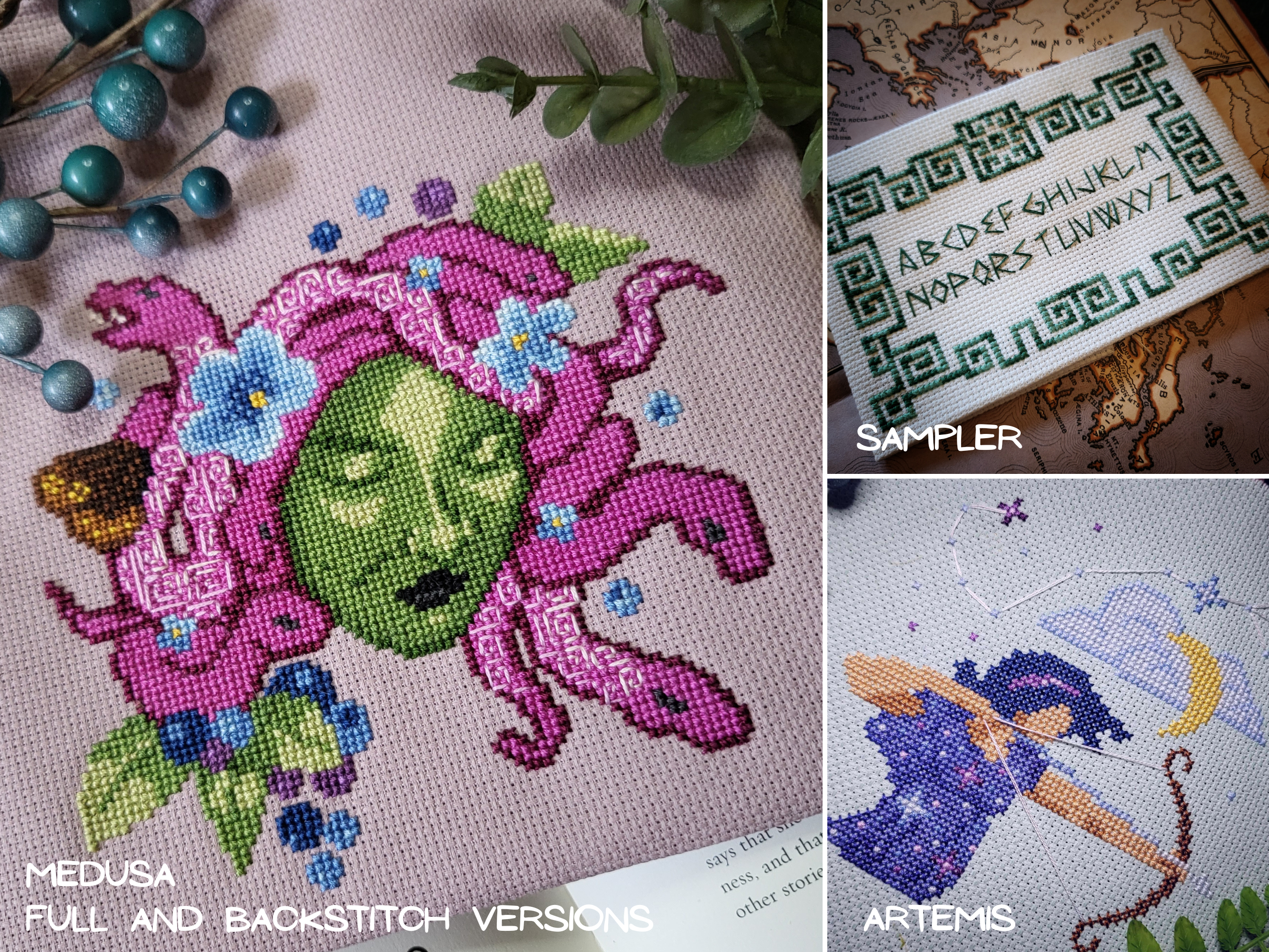 Pantheon - BADStitch - Cross Stitch Pattern Booklet [Needlework Marketplace 2025]