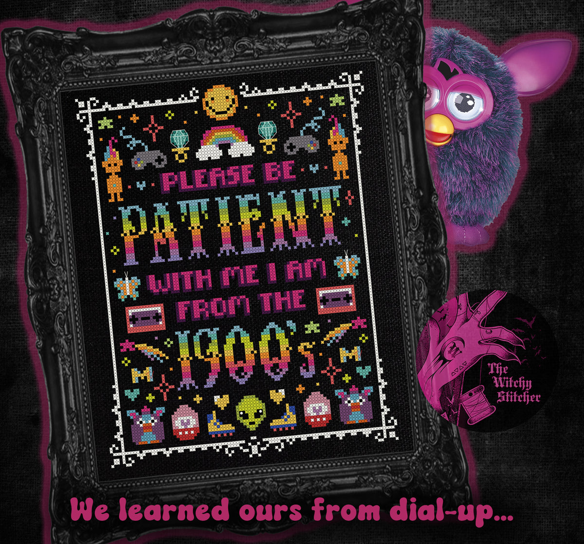 Please Be Patient With Me... - The Witchy Stitcher - Cross Stitch Pattern