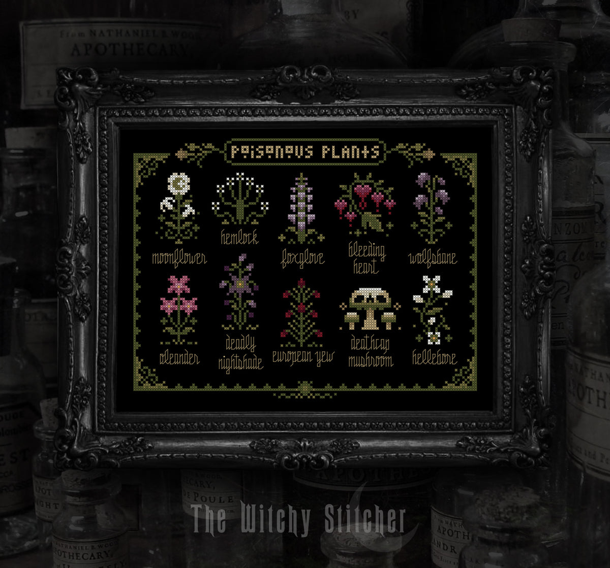 Poisonous Plants - The Witchy Stitcher - Cross Stitch Pattern