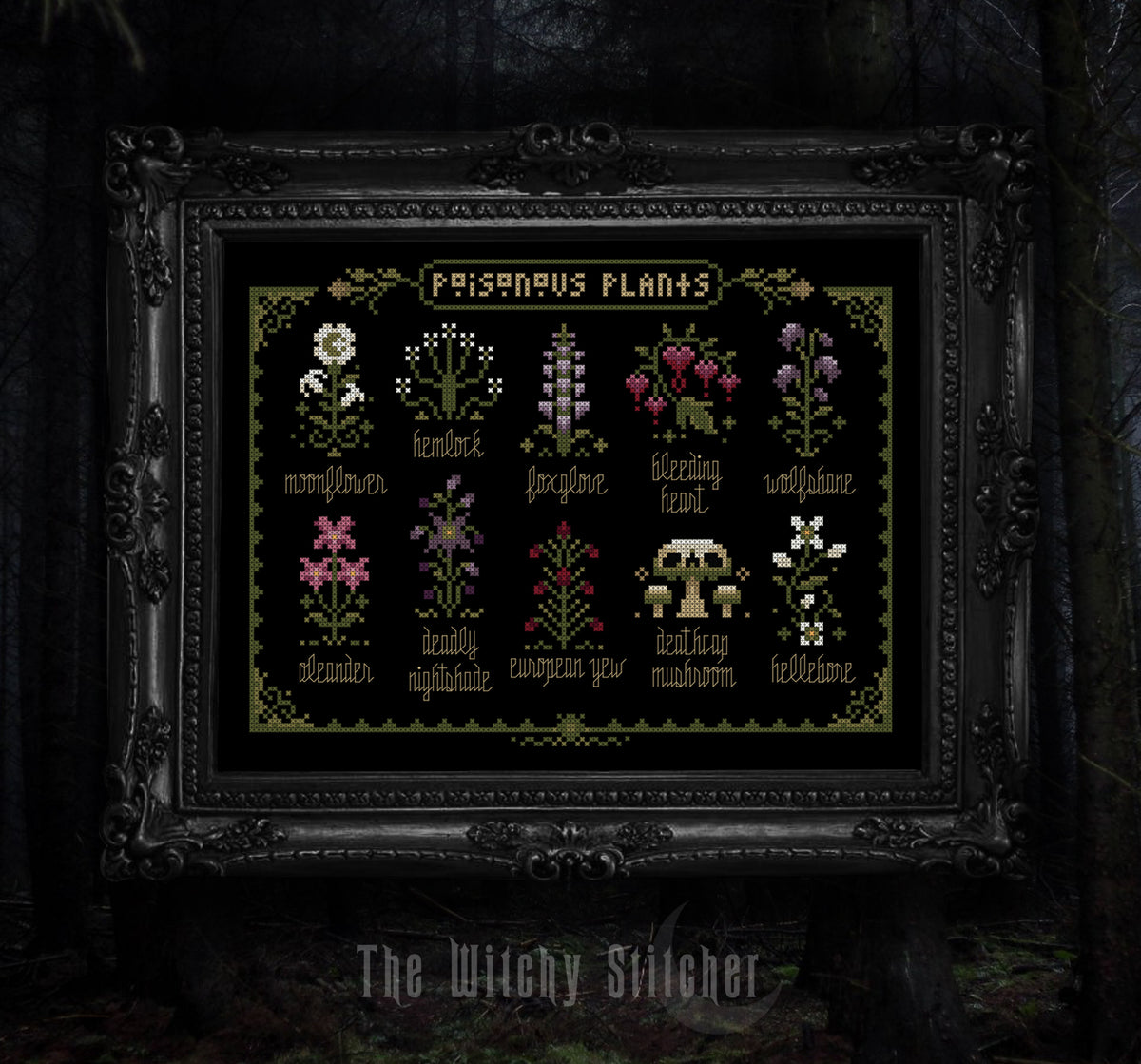 Poisonous Plants - The Witchy Stitcher - Cross Stitch Pattern