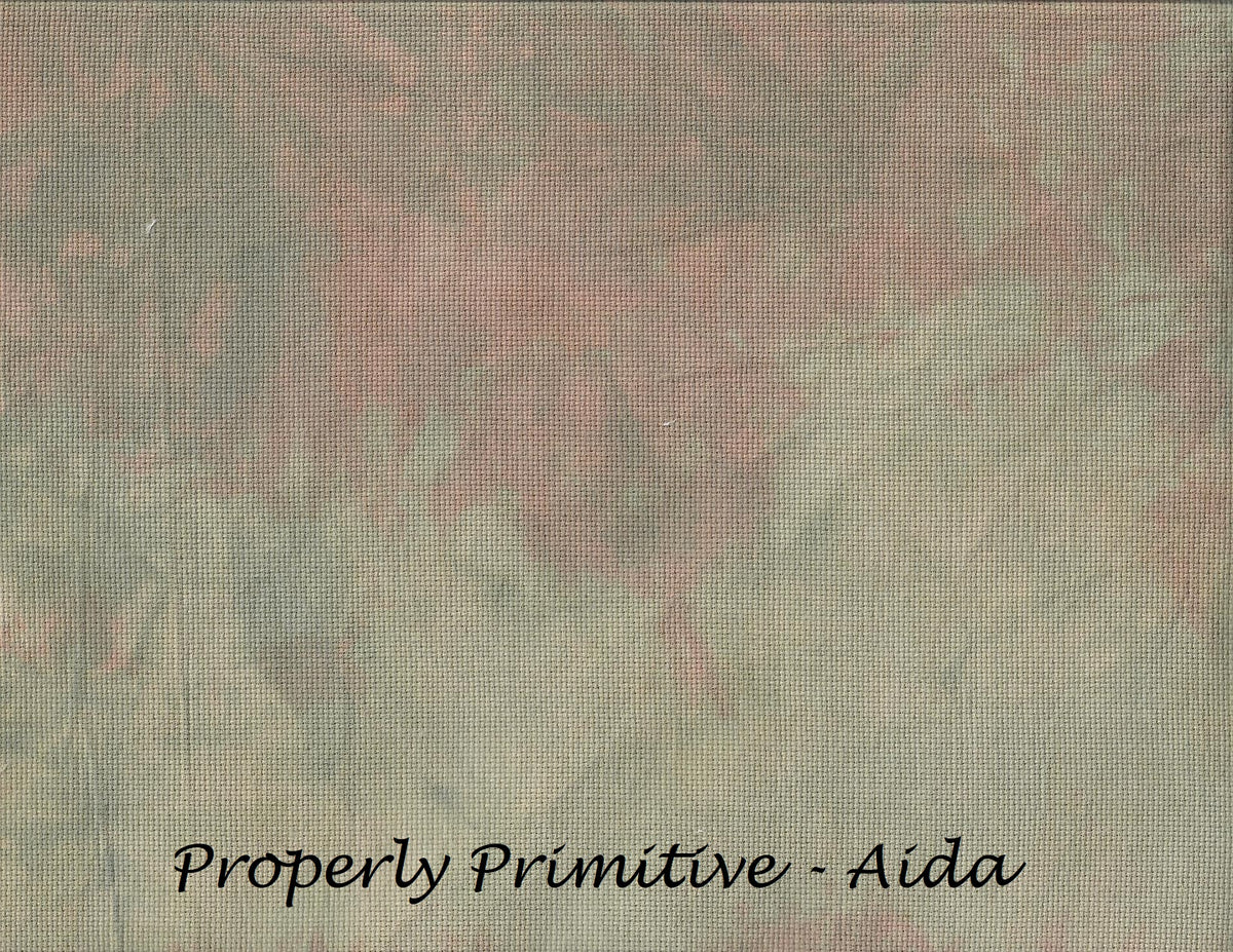"Properly Primitive" Hand Dyed Cross Stitch Fabric - Under the Sea Fabrics