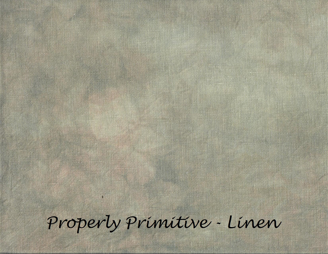 "Properly Primitive" Hand Dyed Cross Stitch Fabric - Under the Sea Fabrics