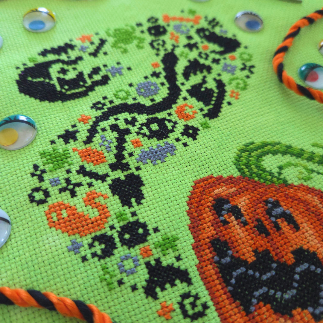 Puking Pumpkin - BADStitch - Cross Stitch Pattern [Needlework Marketplace 2025]