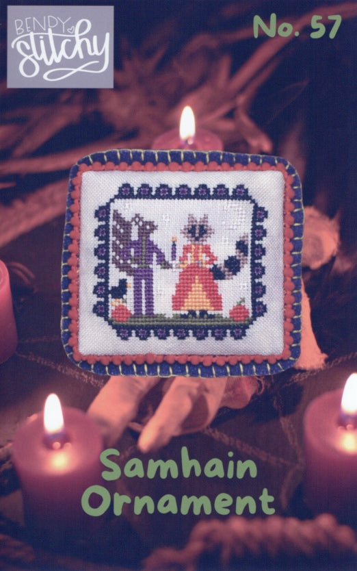 Samhain Ornament (Design No. 57) - Bendy Stitchy Designs - Cross Stitch Pattern