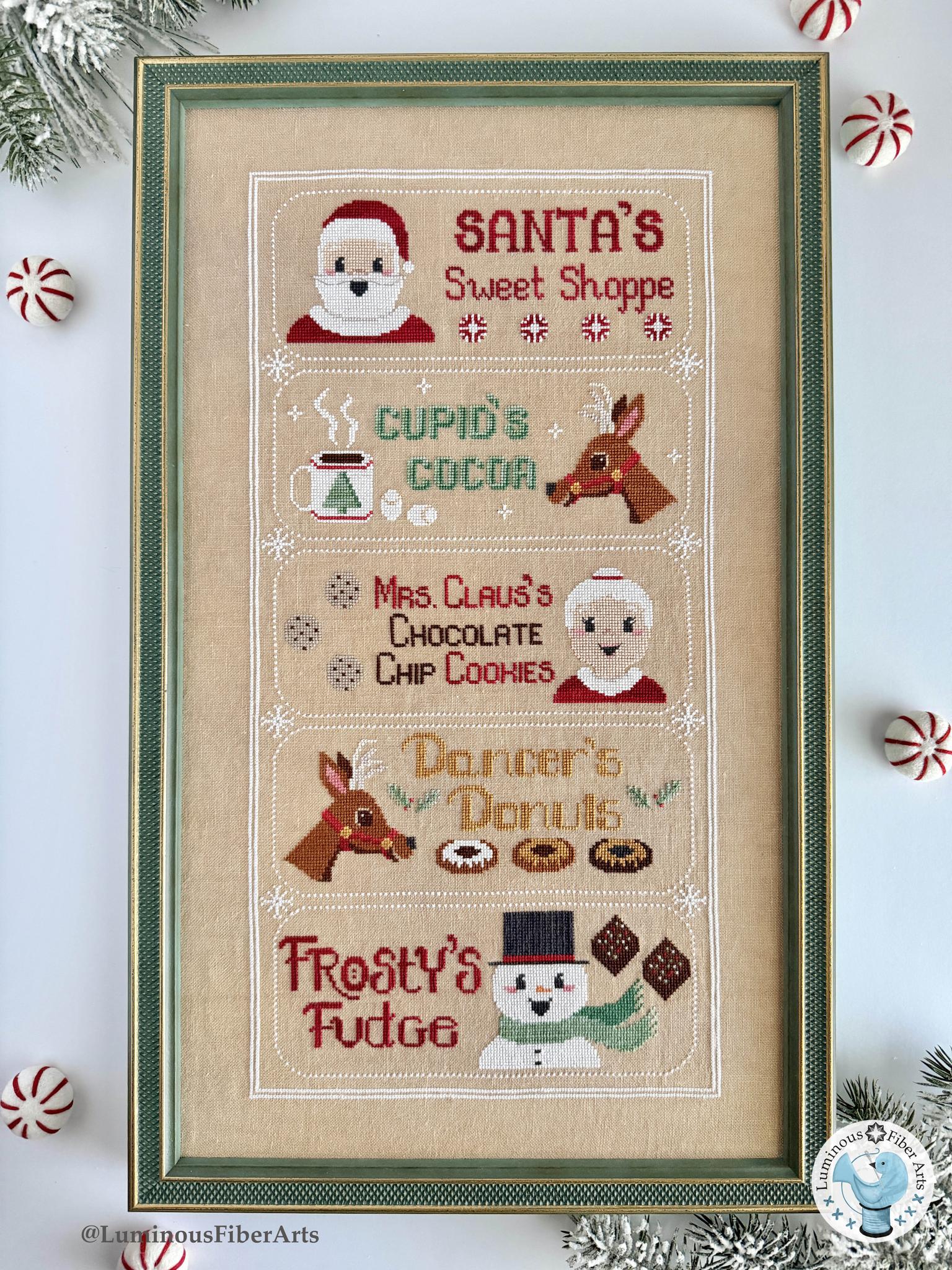 Santa's Sweet Shoppe - Luminous Fiber Arts - Cross Stitch Pattern [Nashville 2026]