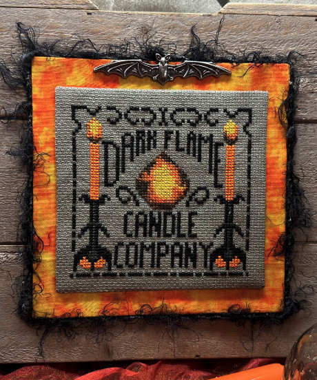 Dark Flame Candle Company - Frony Ritter Designs - Cross Stitch Pattern [Nashville 2024 Exclusive]