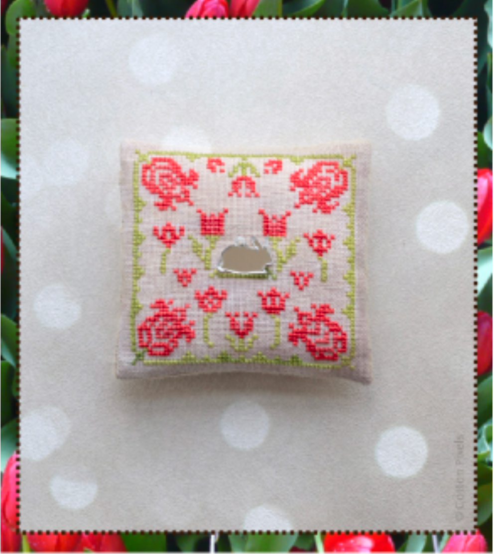 Among Tulips - Cotton Pixels - Cross Stitch Pattern