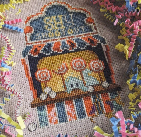 Dark Carnival: Shy Shootout - StitchSprout Cross Stitch - Cross Stitch Pattern