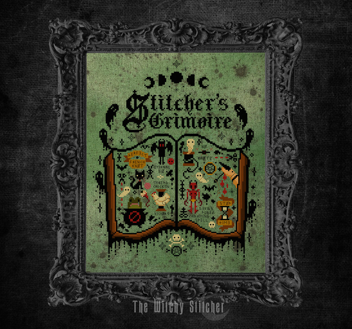 Stitcher's Grimoire - The Witchy Stitcher - Cross Stitch Pattern