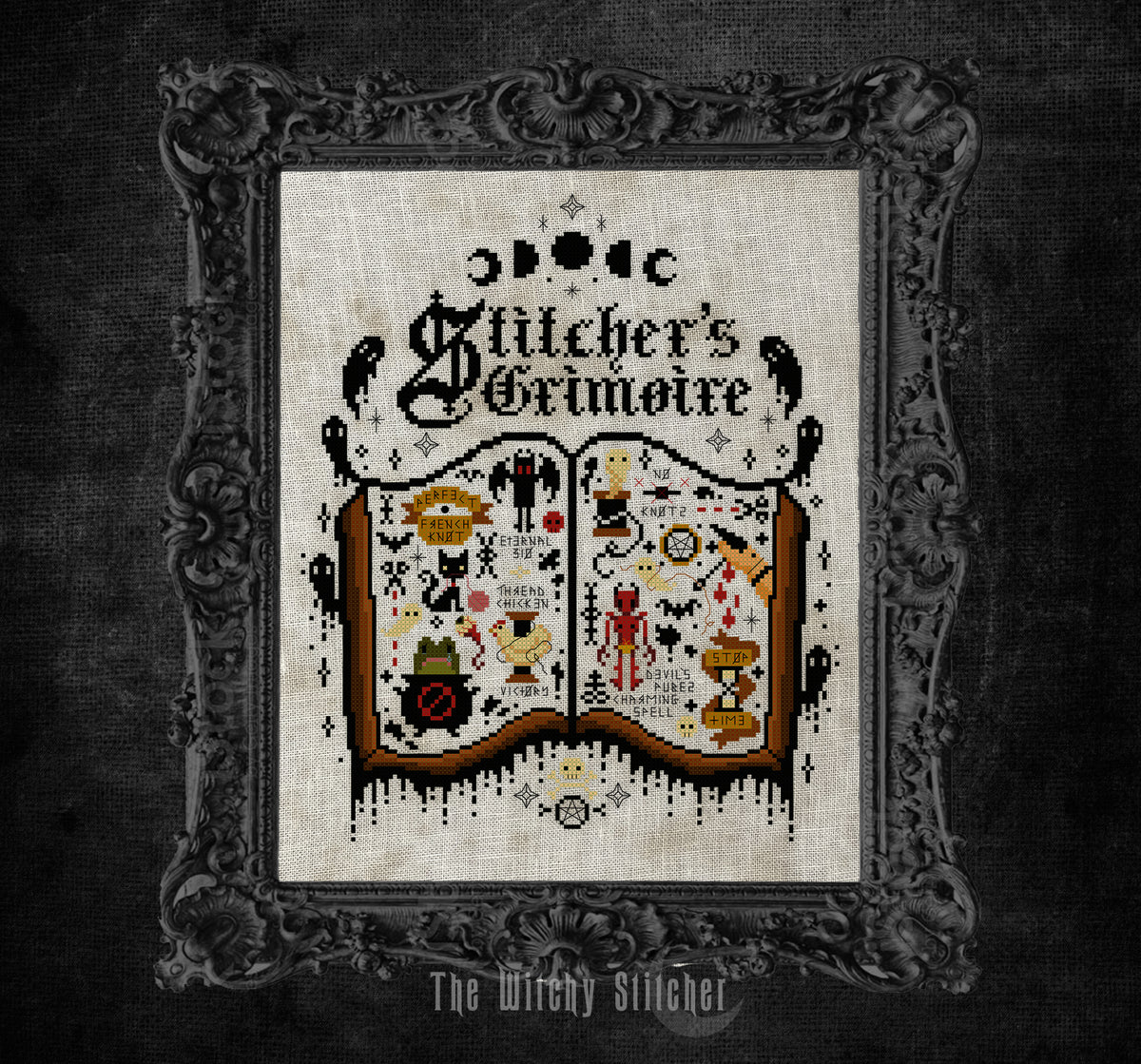 Stitcher's Grimoire - The Witchy Stitcher - Cross Stitch Pattern