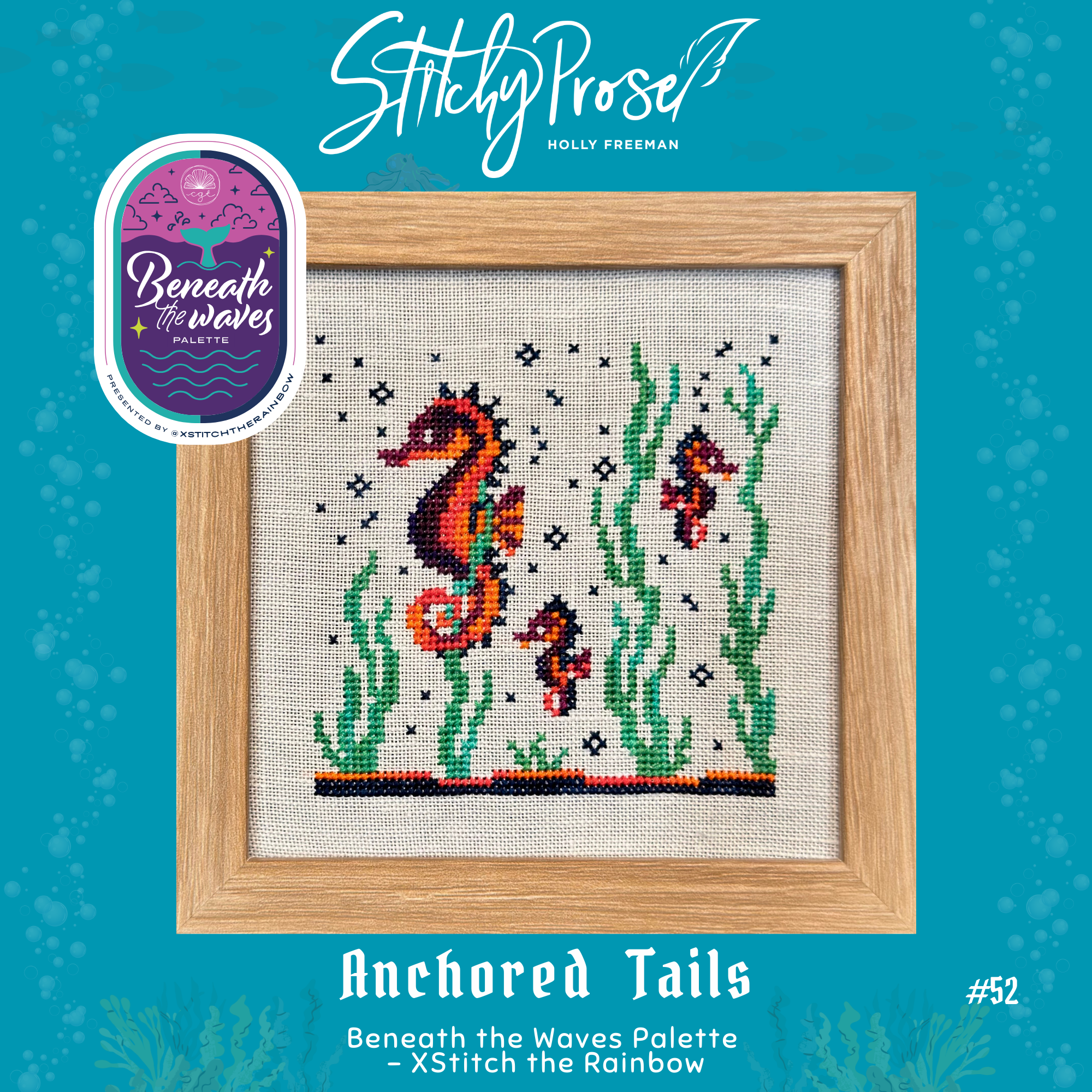 Anchored Tails (Beneath the Waves) - Stitchy Prose - Cross Stitch Pattern [Nashville 2026]