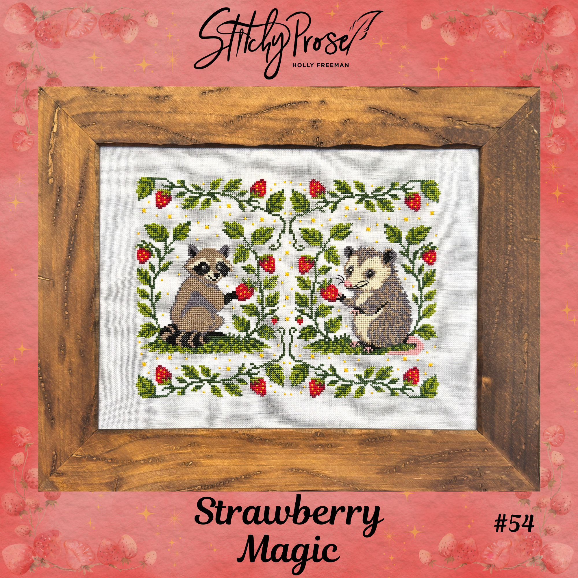 Strawberry Magic - Stitchy Prose - Cross Stitch Pattern [Nashville 2026]
