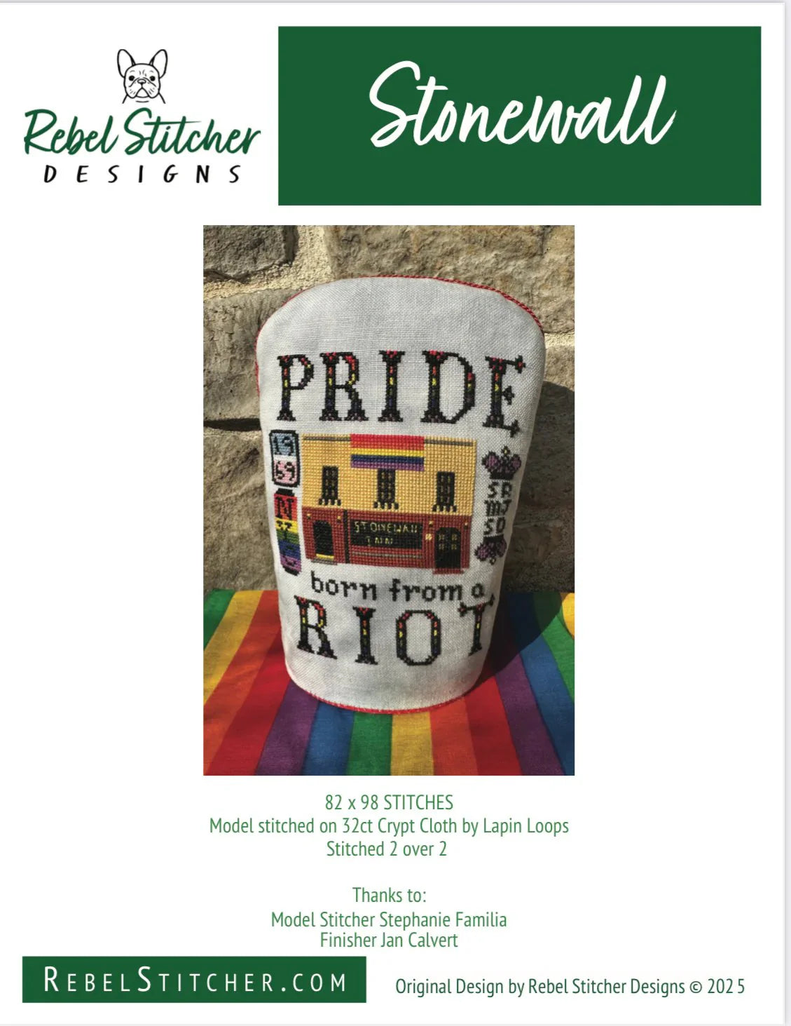 Stonewall - Rebel Stitcher Designs - Cross Stitch Pattern