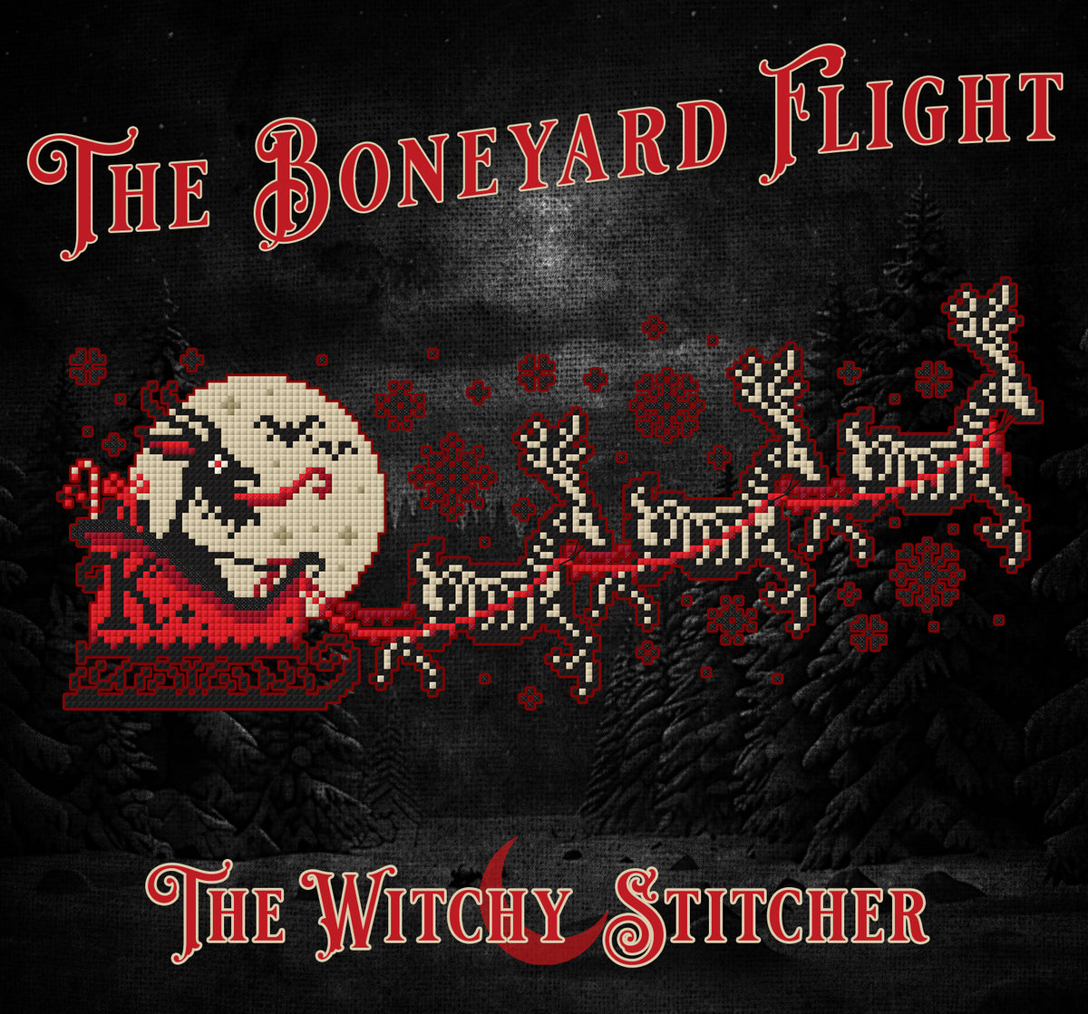 The Boneyard Flight - The Witchy Stitcher - Cross Stitch Pattern