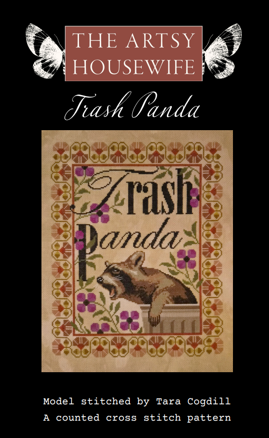Trash Panda - The Artsy Housewife - Cross Stitch Pattern [Needlework Marketplace 2026]