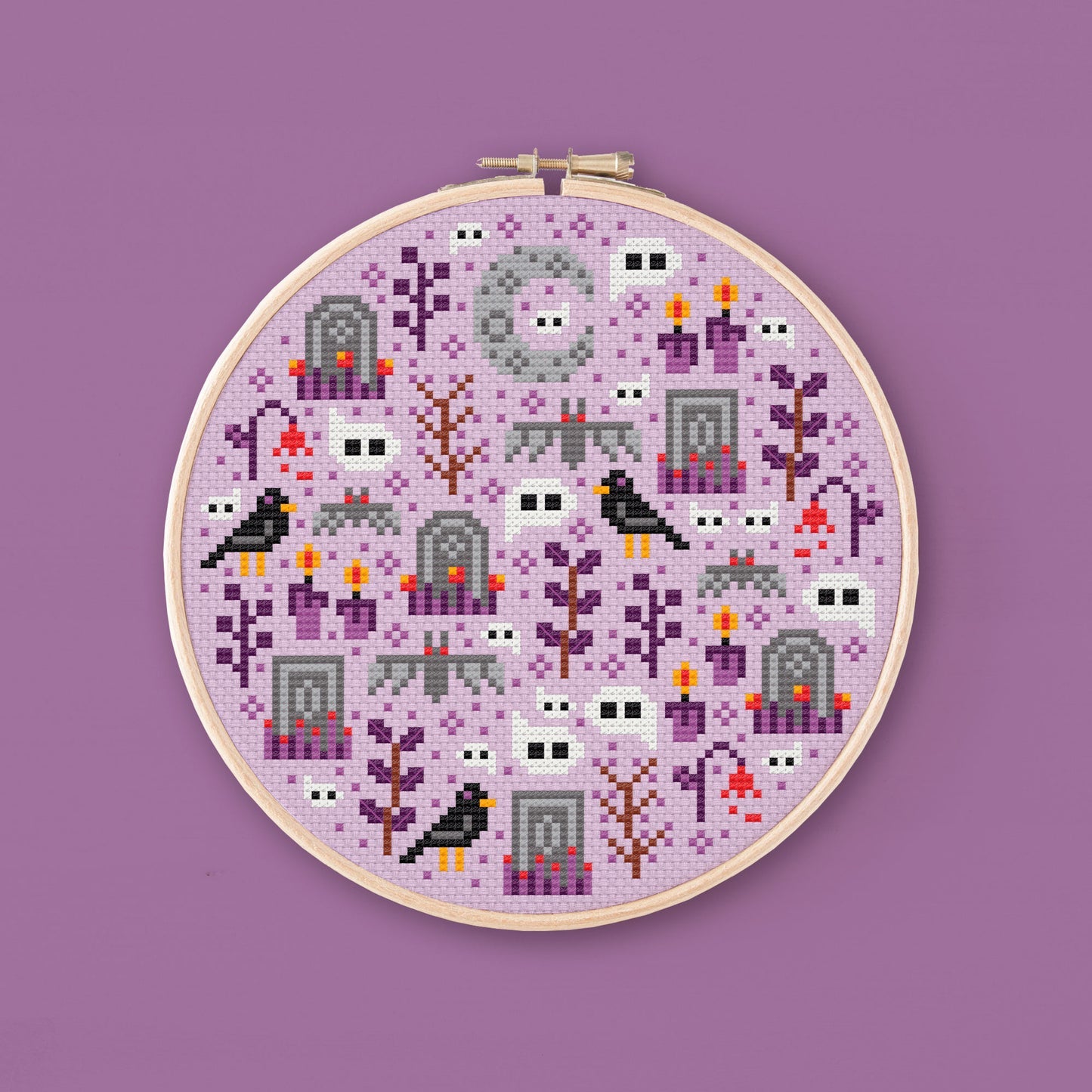 Victorian Graveyard - Una Buena Pieza - Cross Stitch Pattern