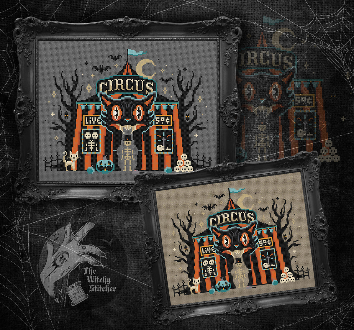 Vintage Halloween Big Top - The Witchy Stitcher - Cross Stitch Pattern