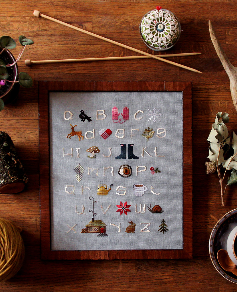 Winterwoods ABC - Posie - Cross Stitch Pattern