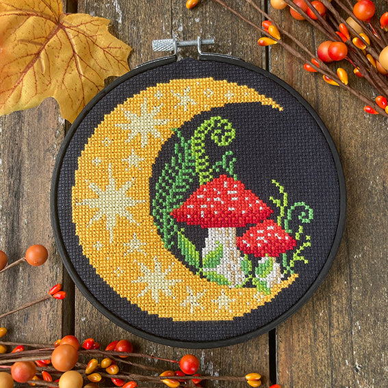 Woodland Moon - Love Poppet - Cross Stitch Pattern