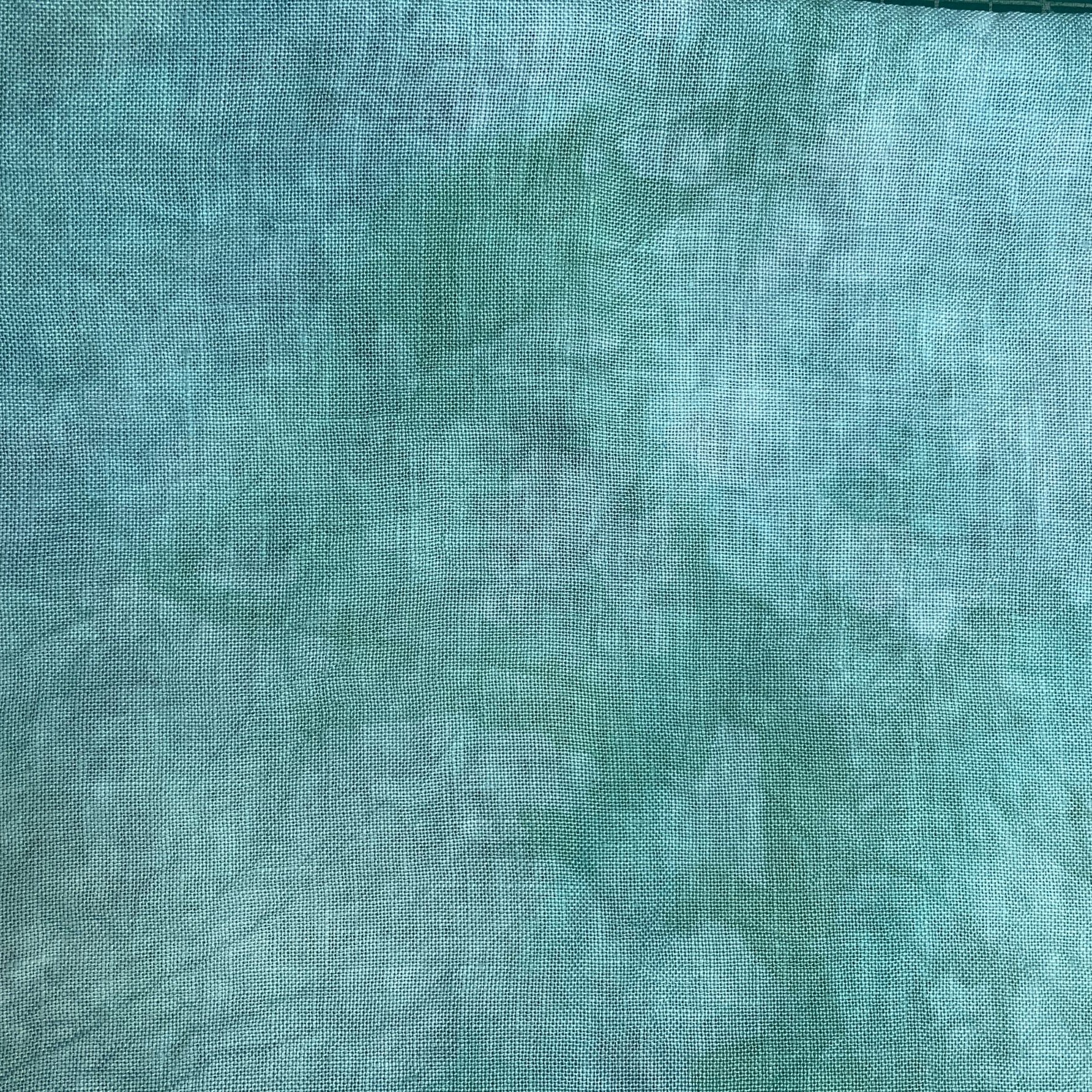 "Emerald Sea" Barefoot Needleart - Hand Dyed Cross Stitch Fabric