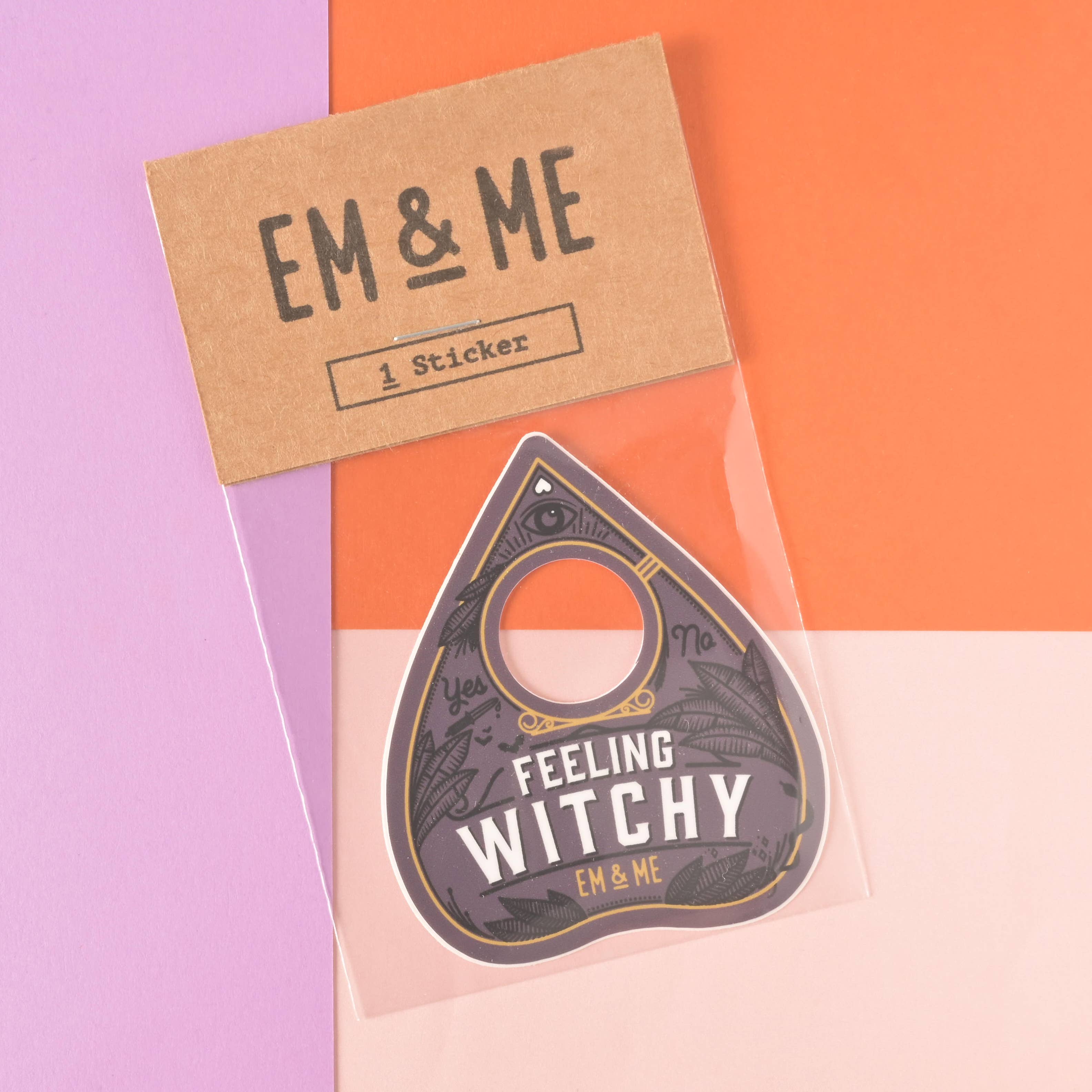Feeling Witchy Planchette Sticker - Em & Me