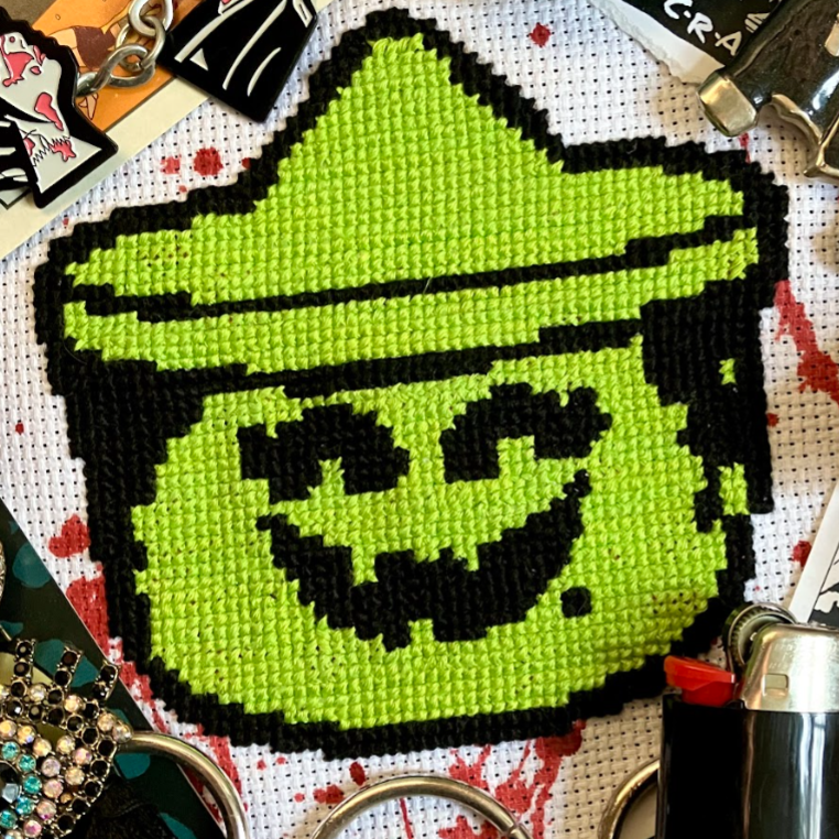 Witch Halloween Bucket - Spooky Stitchin - Cross Stitch Pattern [Needlework Marketplace 2025]