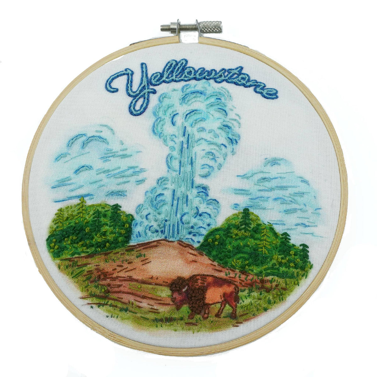 Yellowstone National Park Hand Embroidery Craft Kit