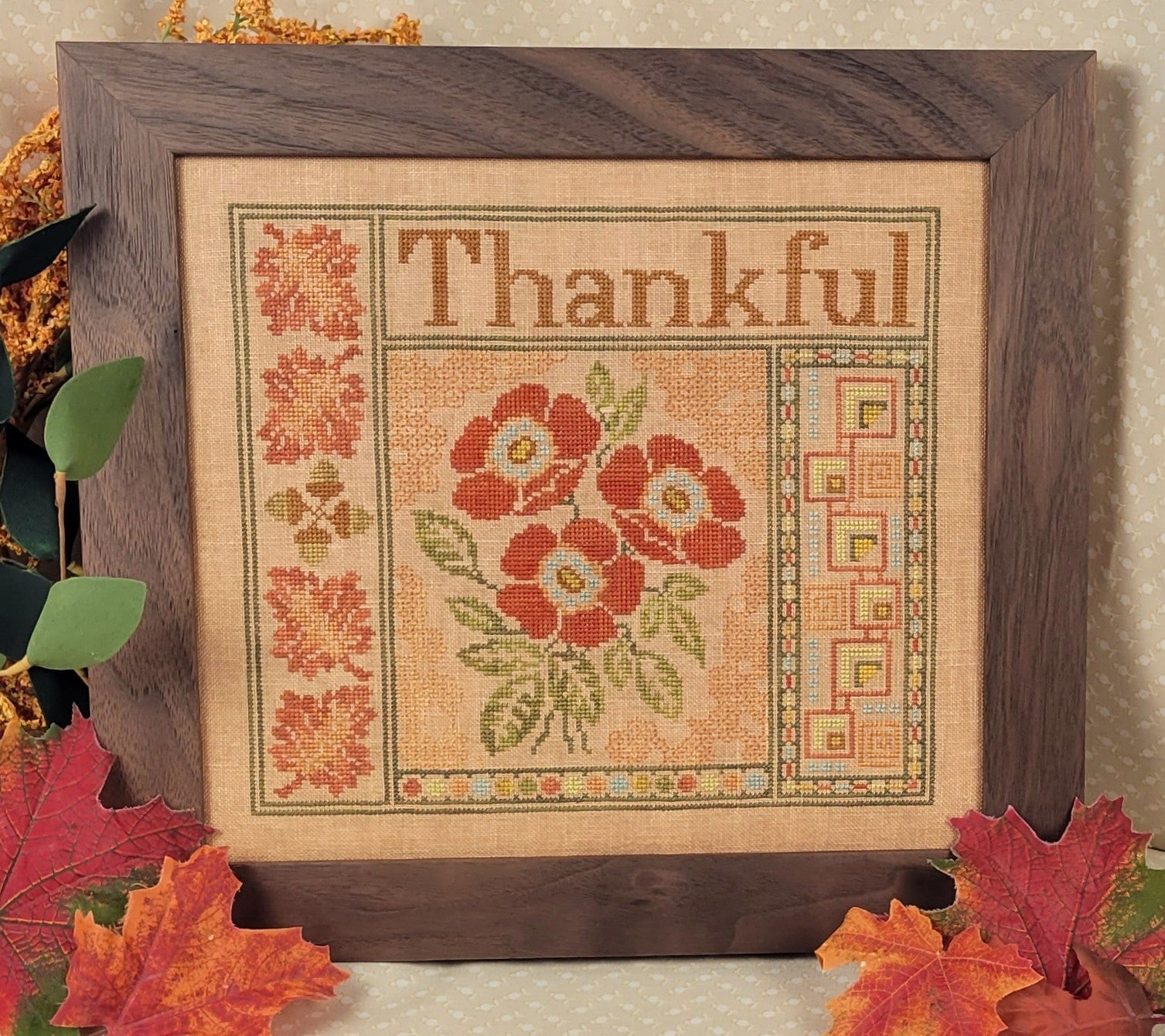 Thankful - Wildflower Stitching - Cross Stitch Pattern [Needlework Marketplace 2025]