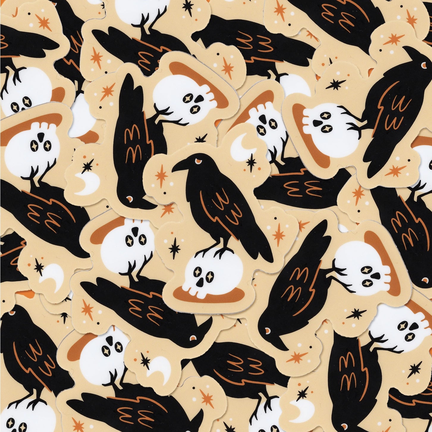 Raven & Skull Sticker - A Fink & Ink