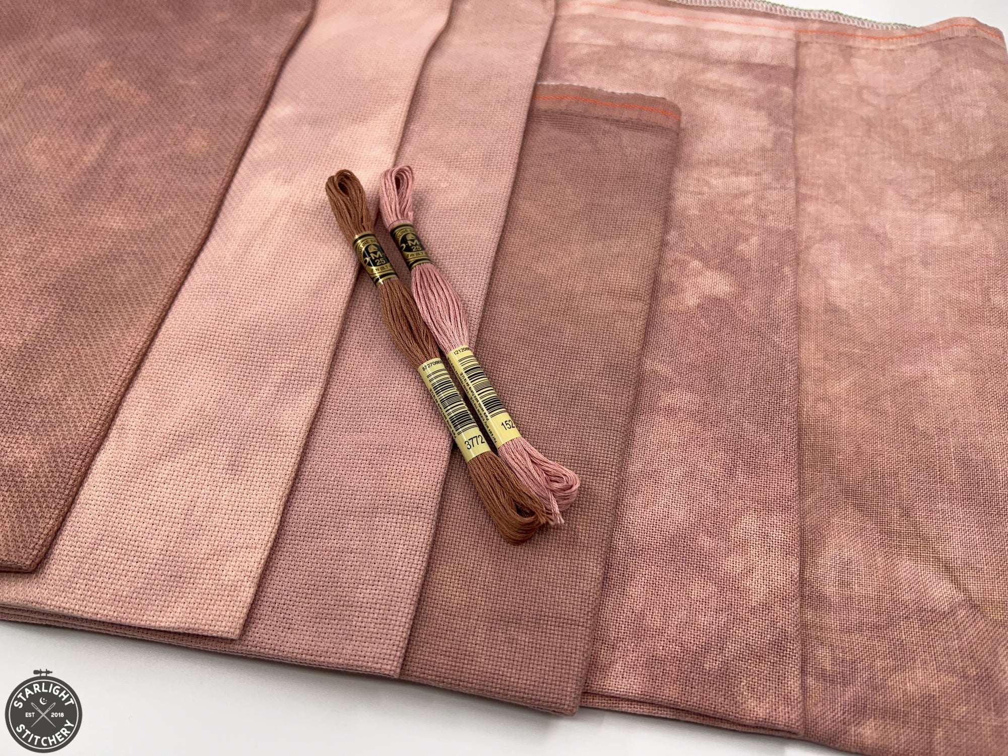 "Terra Cotta" Atomic Ranch Fabrics - Hand Dyed Cross Stitch Fabric