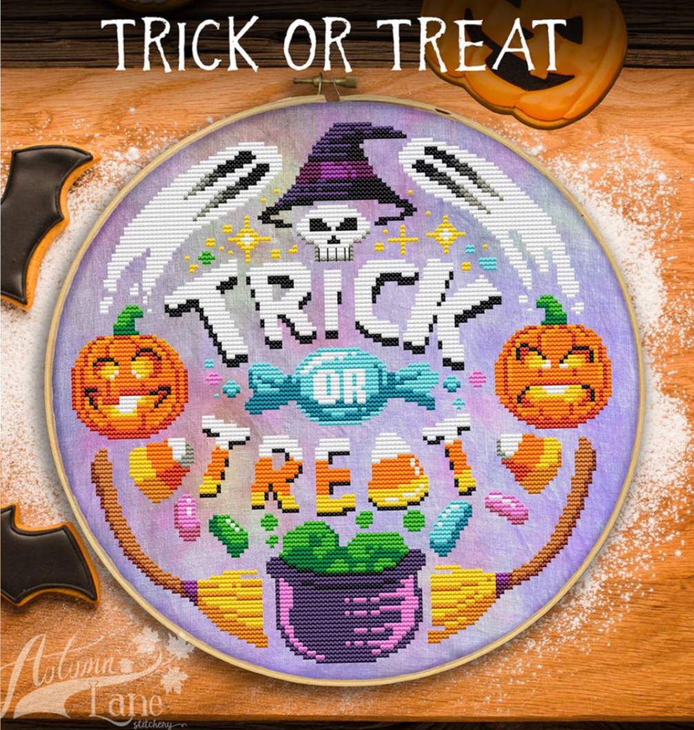 Trick or Treat- Autumn Lane Stitchery [Nashville 2025 Release] - Cross Stitch Pattern