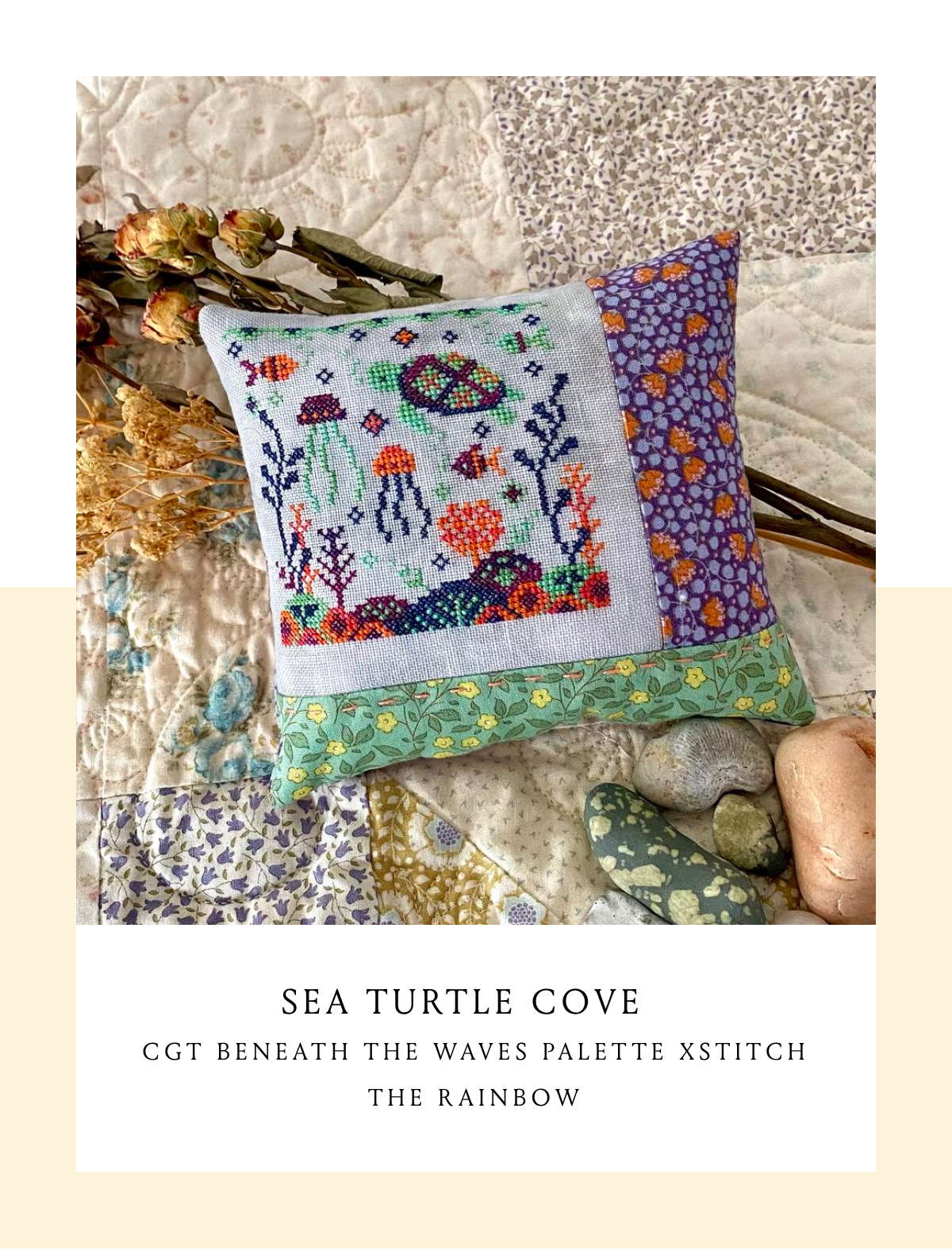 Sea Turtle Cove (Beneath the Waves) - Blueberry Ridge Design - Cross Stitch Pattern [Nashville 2026]