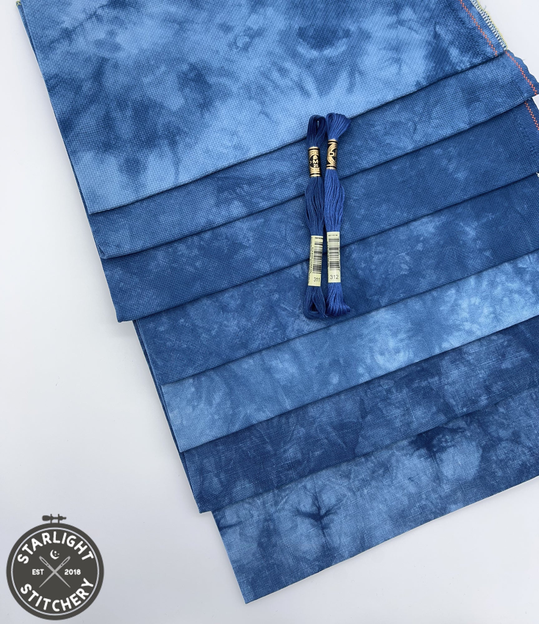 "Moonstone" Atomic Ranch Fabrics - Hand Dyed Cross Stitch Fabric