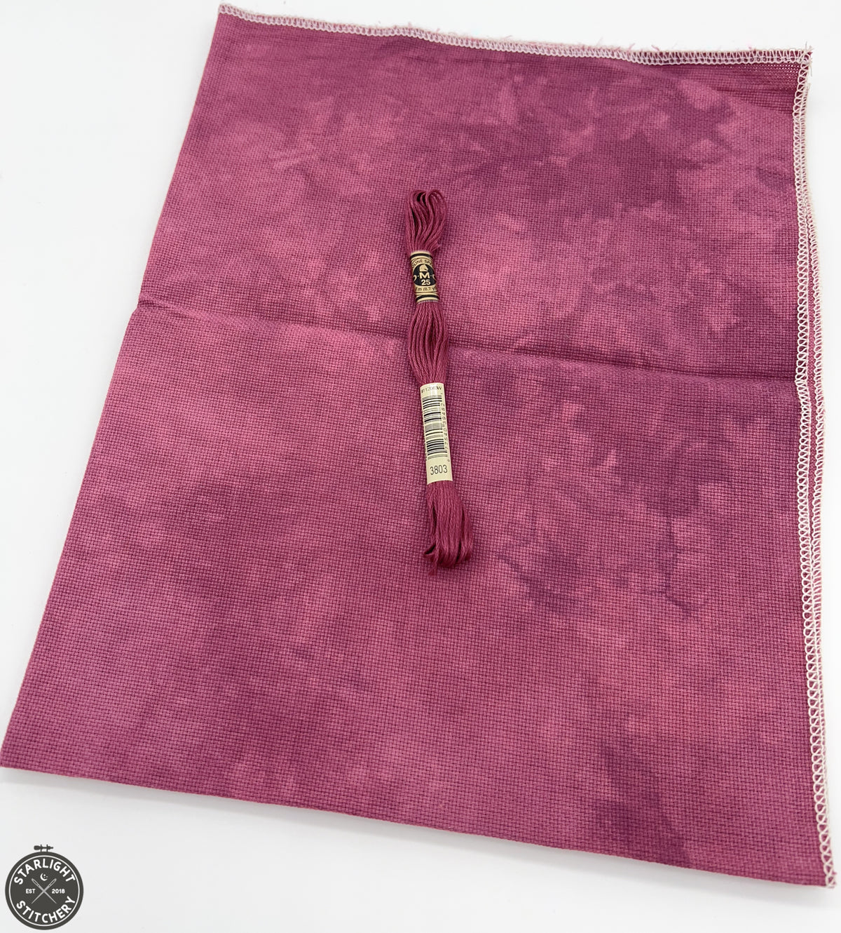 "Raspberry Swirl" Atomic Ranch Fabrics - Hand Dyed Cross Stitch Fabric