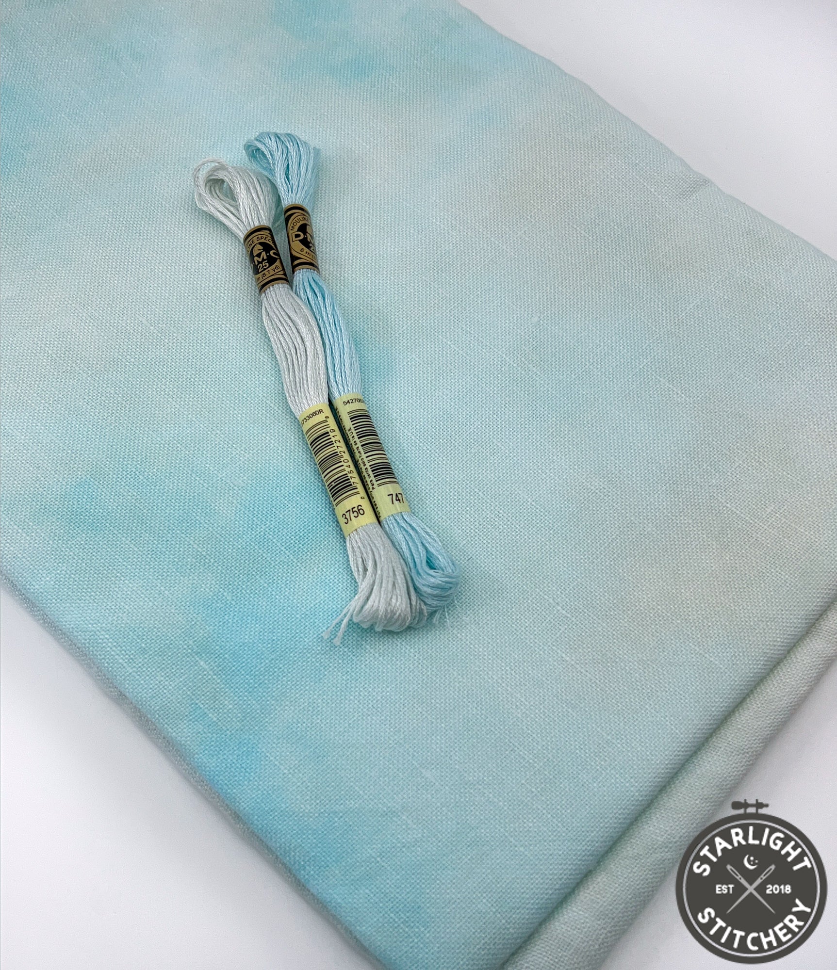 "Ocean Sand" Atomic Ranch Fabrics - Hand Dyed Cross Stitch Fabric