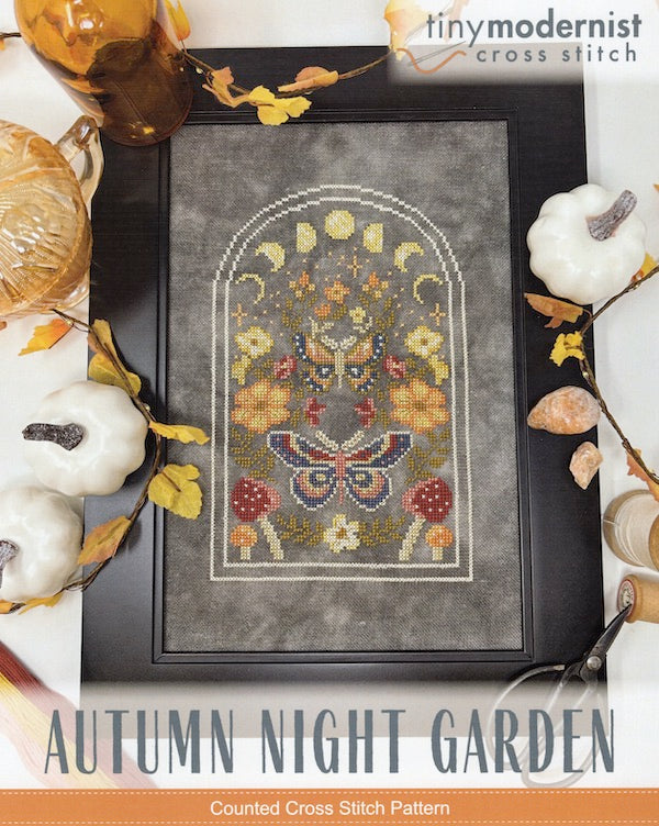 Autumn Night Garden - Tiny Modernist - Cross Stitch Pattern
