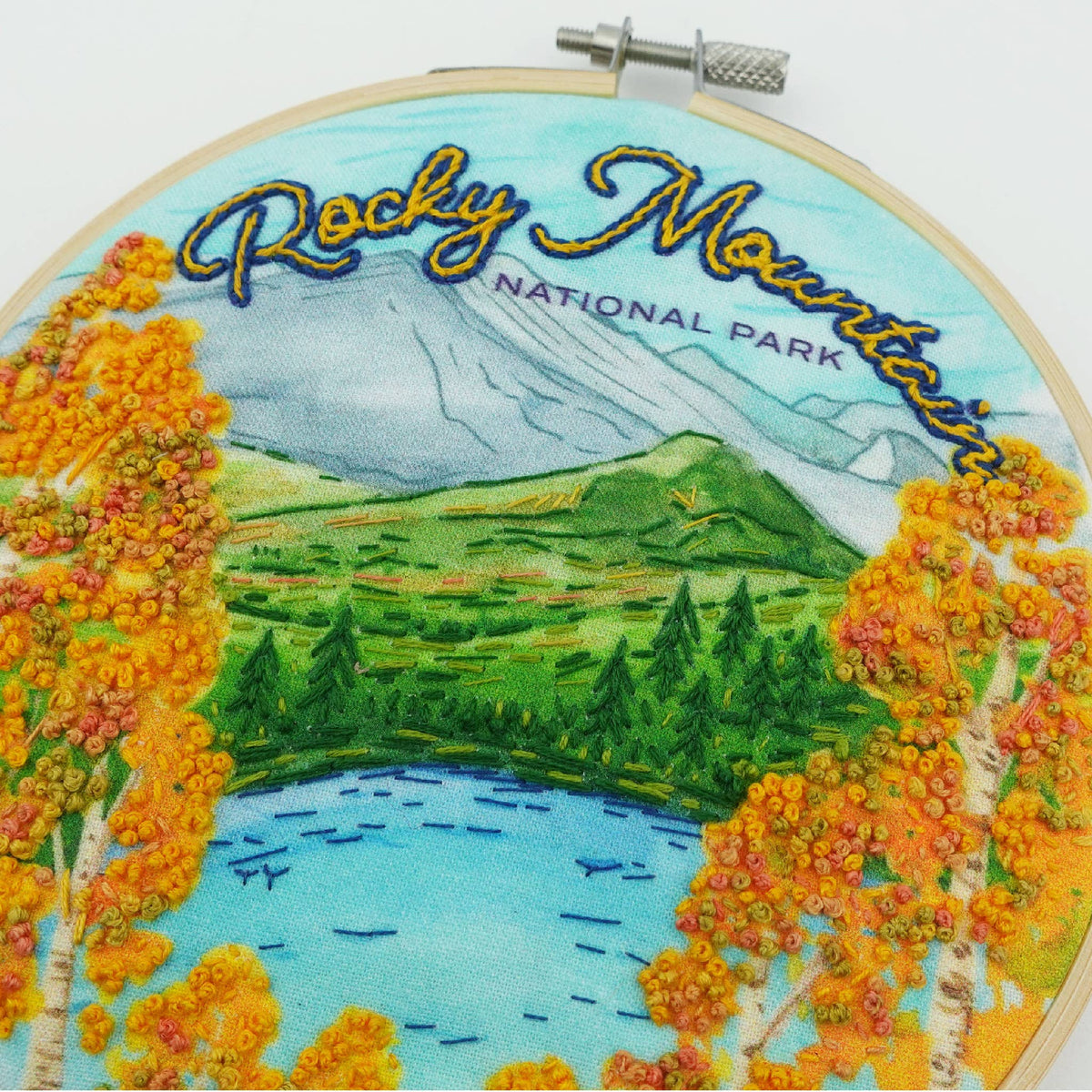 Rocky Mountain National Park Hand Embroidery Craft Kit