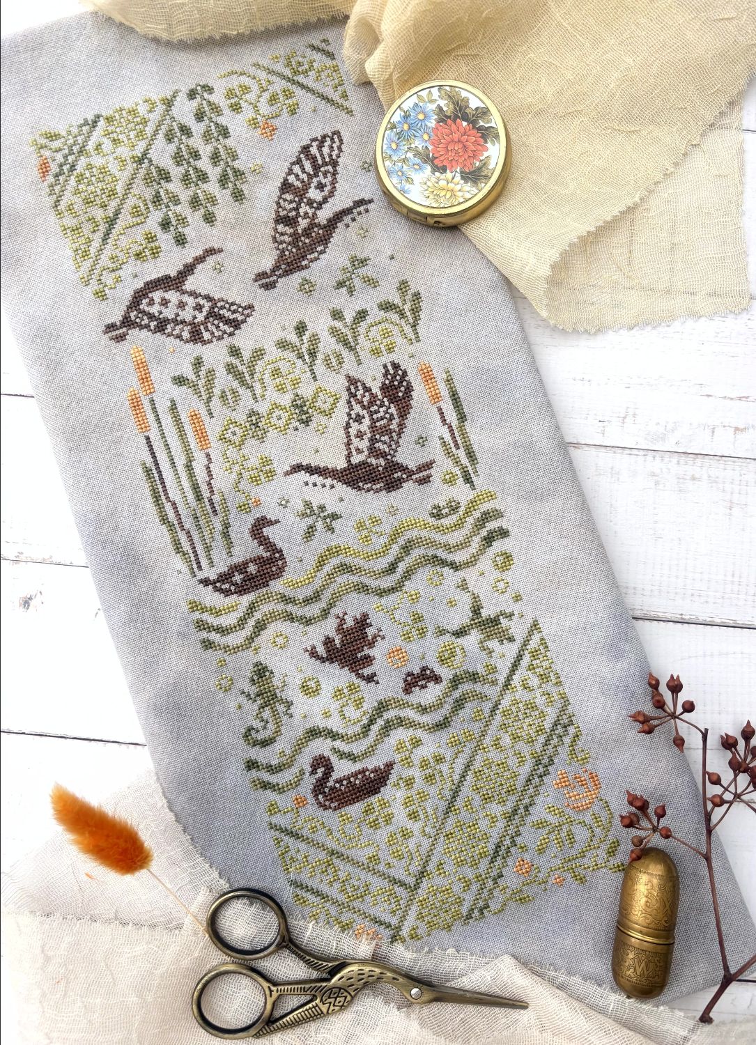 Wild Goose Chase - Quaternion Creations - Cross Stitch Pattern [Needlework Marketplace 2026]