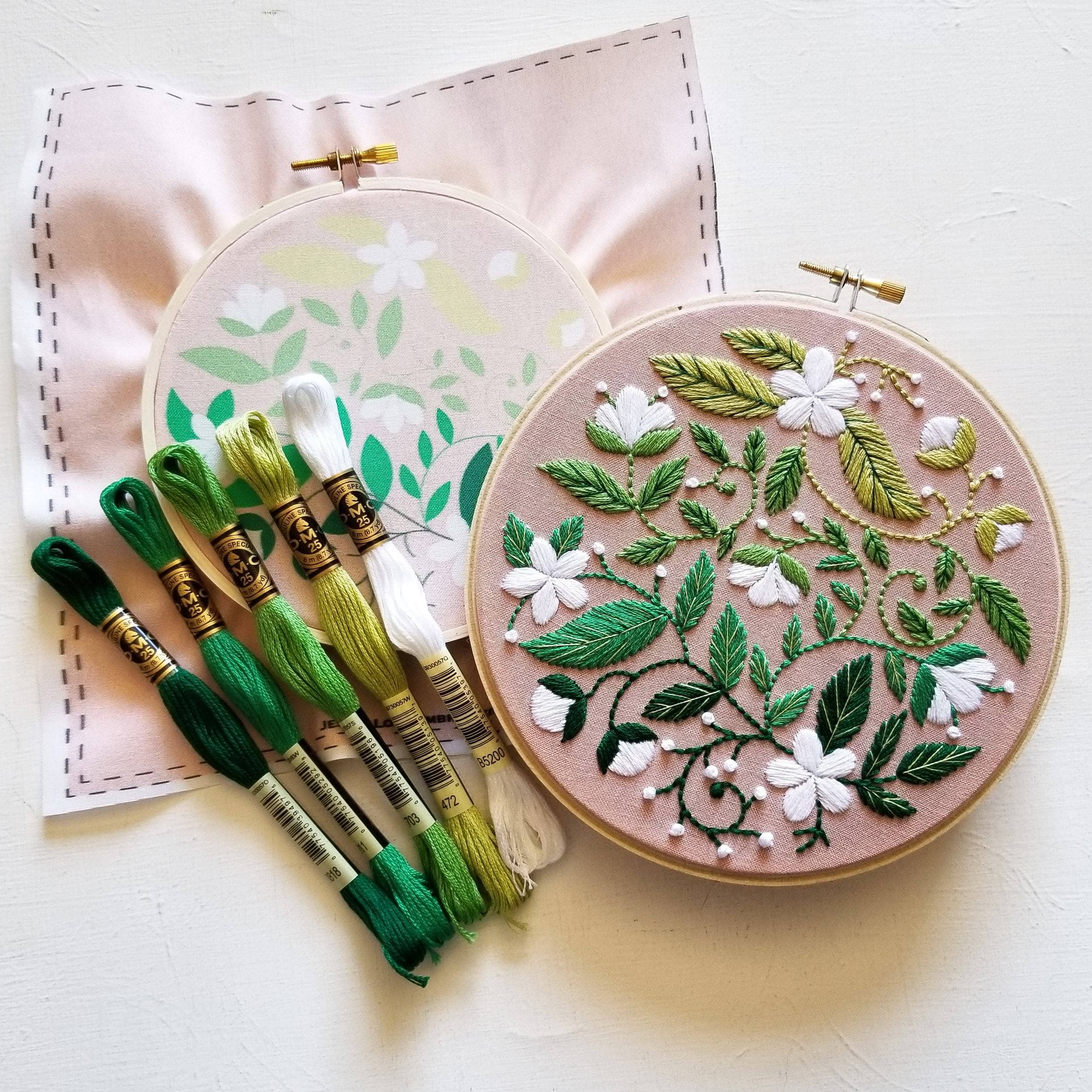 Blissful BloomsEmbroidery Kit - Jessica Long Embroidery