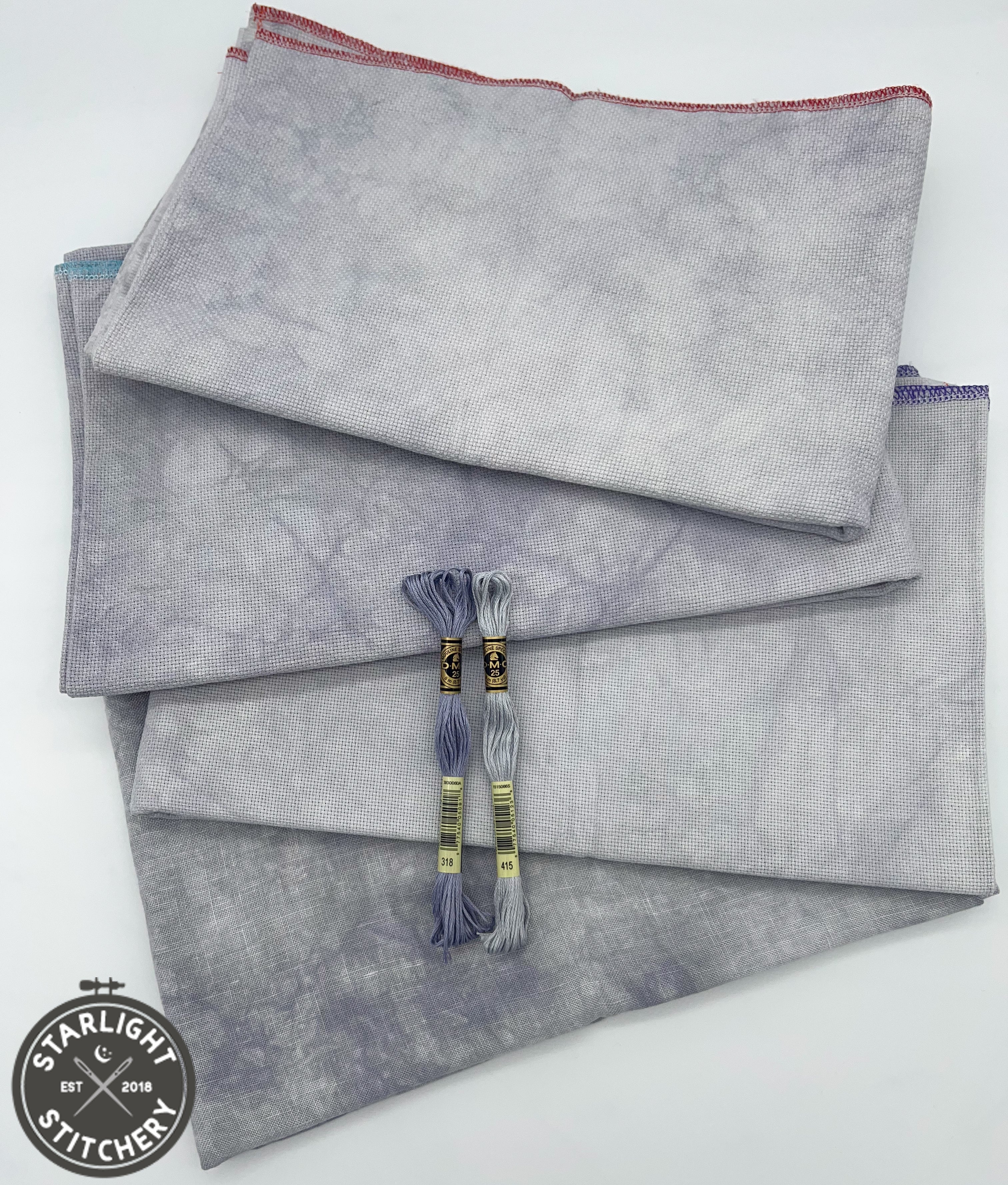 "Lunar" Hand Dyed Cross Stitch Fabric - BeStitchMe