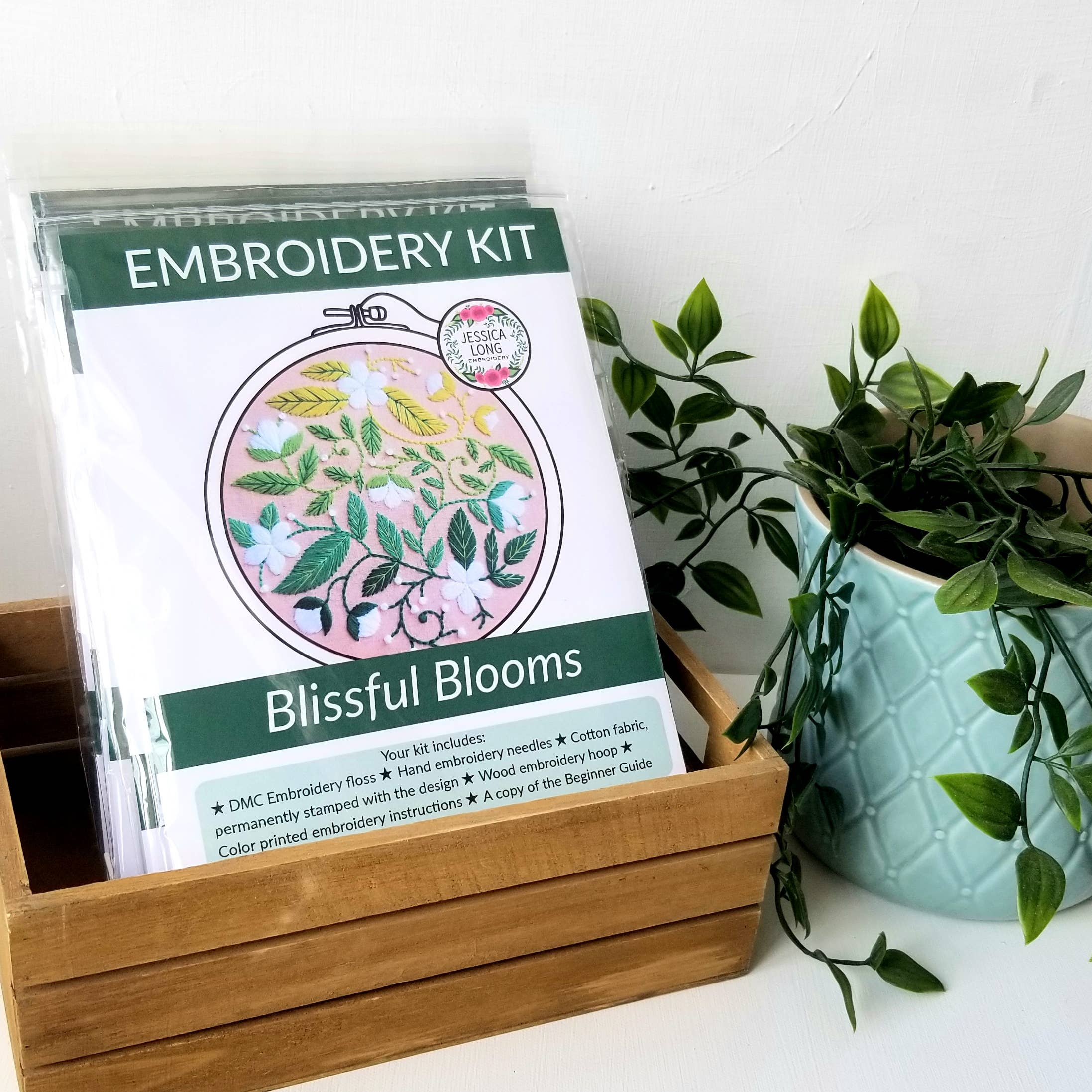 Blissful BloomsEmbroidery Kit - Jessica Long Embroidery