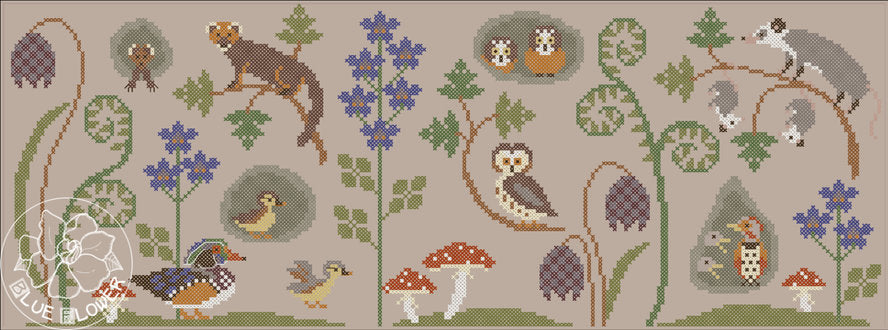 Trunk Town Spring - The Blue Flower - Cross Stitch Pattern [Nashville 2026]