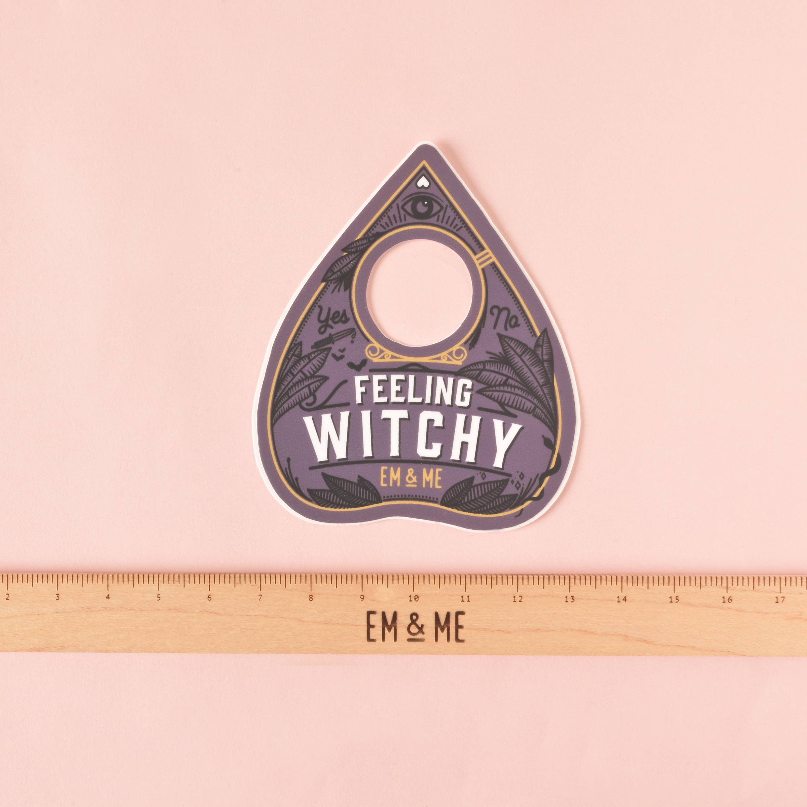 Feeling Witchy Planchette Sticker - Em & Me