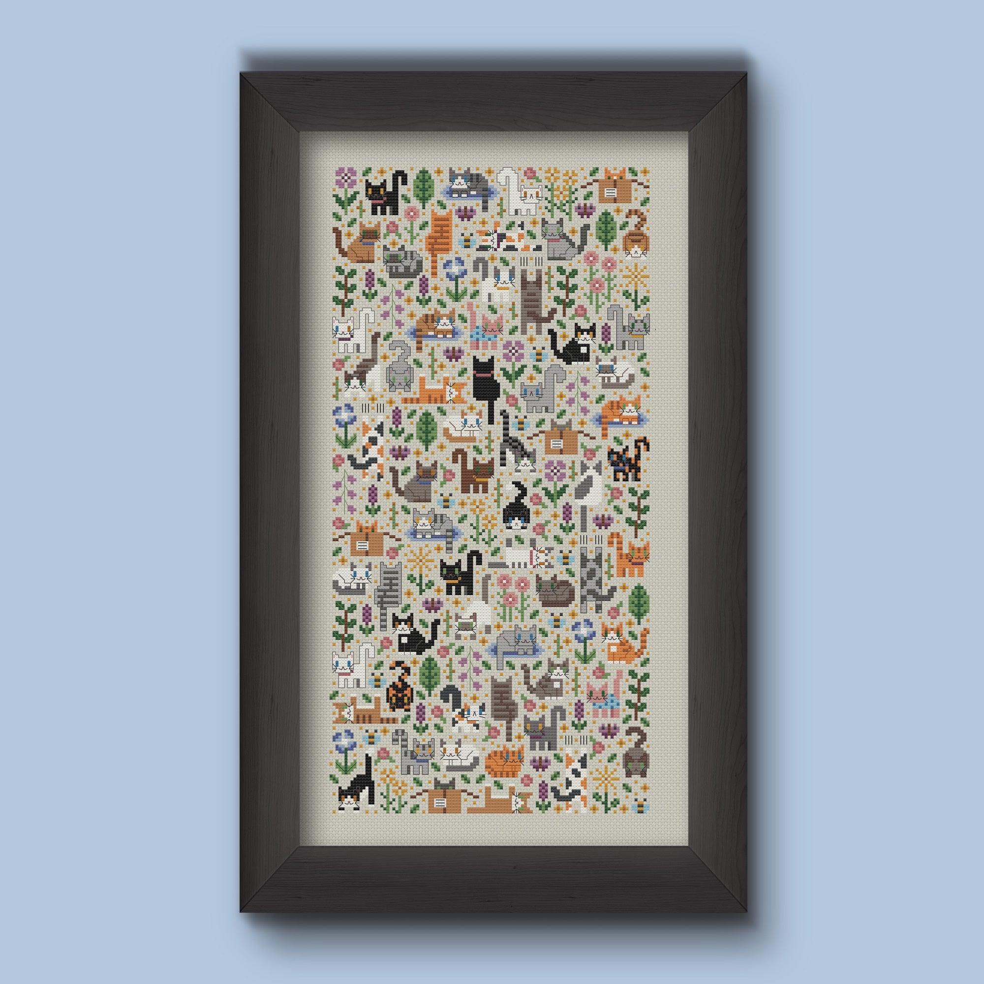 Cat Garden - Una Buena Pieza - Cross Stitch Pattern